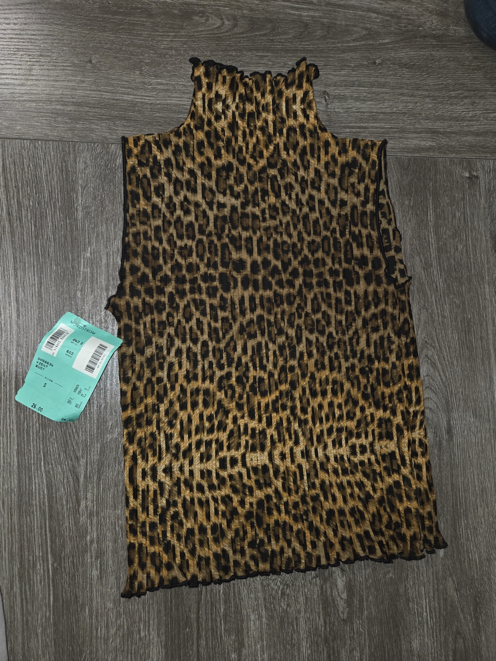 Women's Brown Leopard Print Blouse